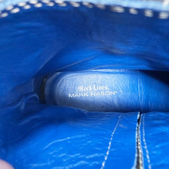 Mark Nason Black Leather Ankle Boots w Dragon Detail Men's Size 11 Made in Italy - Picture 11 of 12